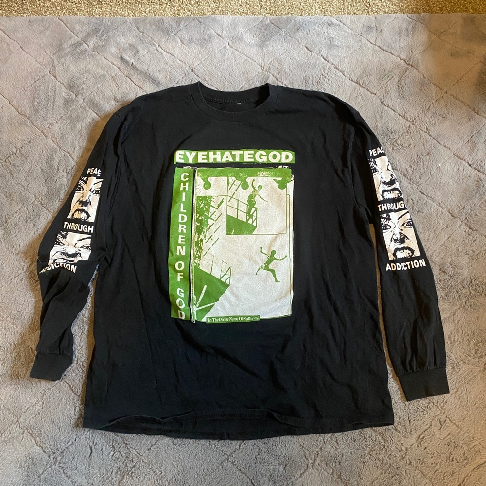 Size XL Eye Hate God Metal Shirt